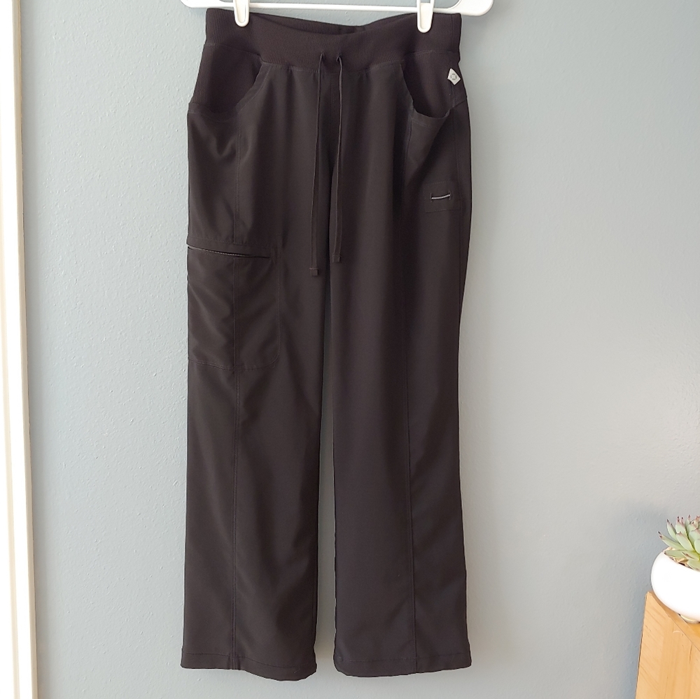 Infinity by Cherokee Women's Small Petite Black Scrub Pants